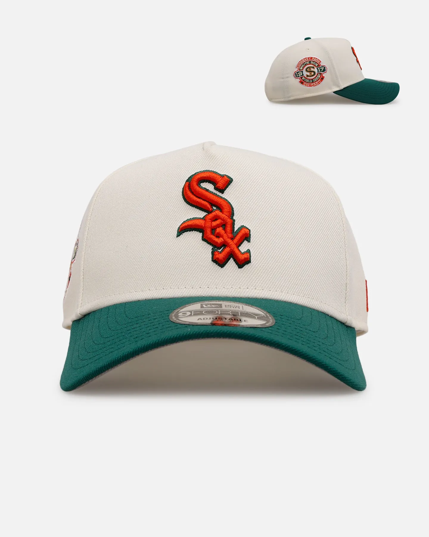 New Era Chicago White Sox 'Citrus' 9FORTY A-Frame Snapback Chrome/Green/Orange sold by Culture Kings
