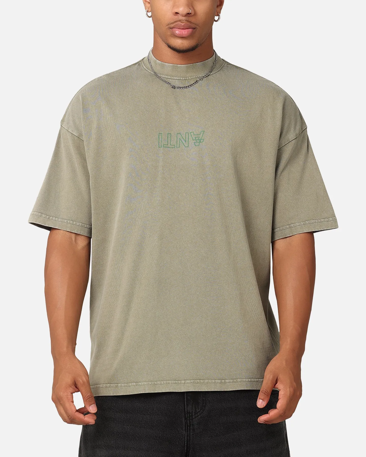 The Anti Order Anti XY Mock Neck T-Shirt Vintage Khaki sold by Culture Kings