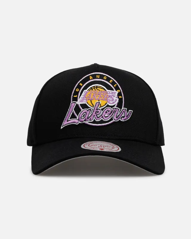 Mitchell & Mess Los Angeles Lakers 'City Of Champions' Pro Pinch Snapback Black sold by Culture Kings