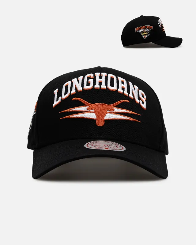 Mitchell & Mess Texas Longhorns 'Shadow Script' Pro Pinch Snapback Black sold by Culture Kings