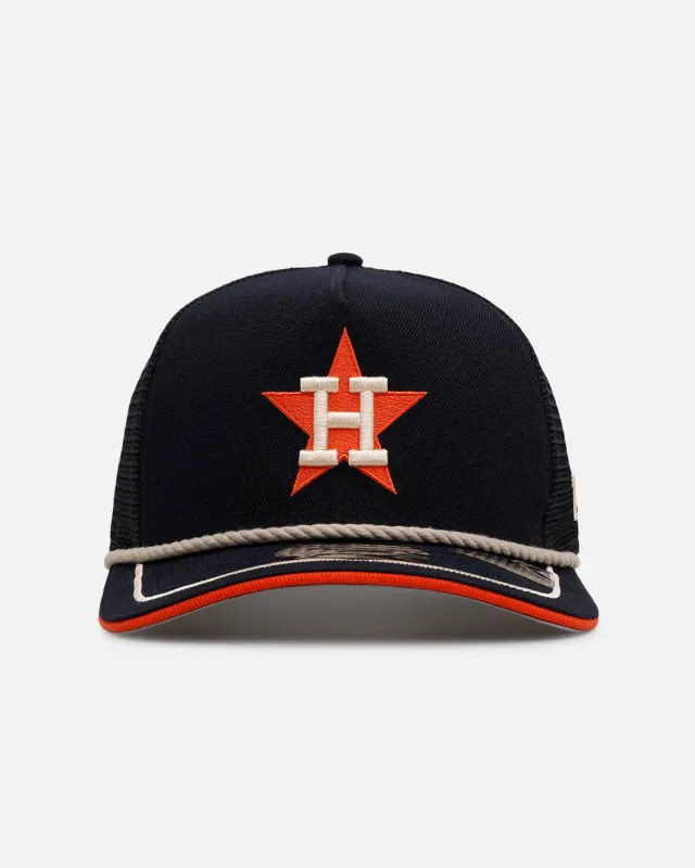 New Era Houston Astros 'Spring Injection' 9FIFTY A-Frame Trucker Snapback Navy sold by Culture Kings