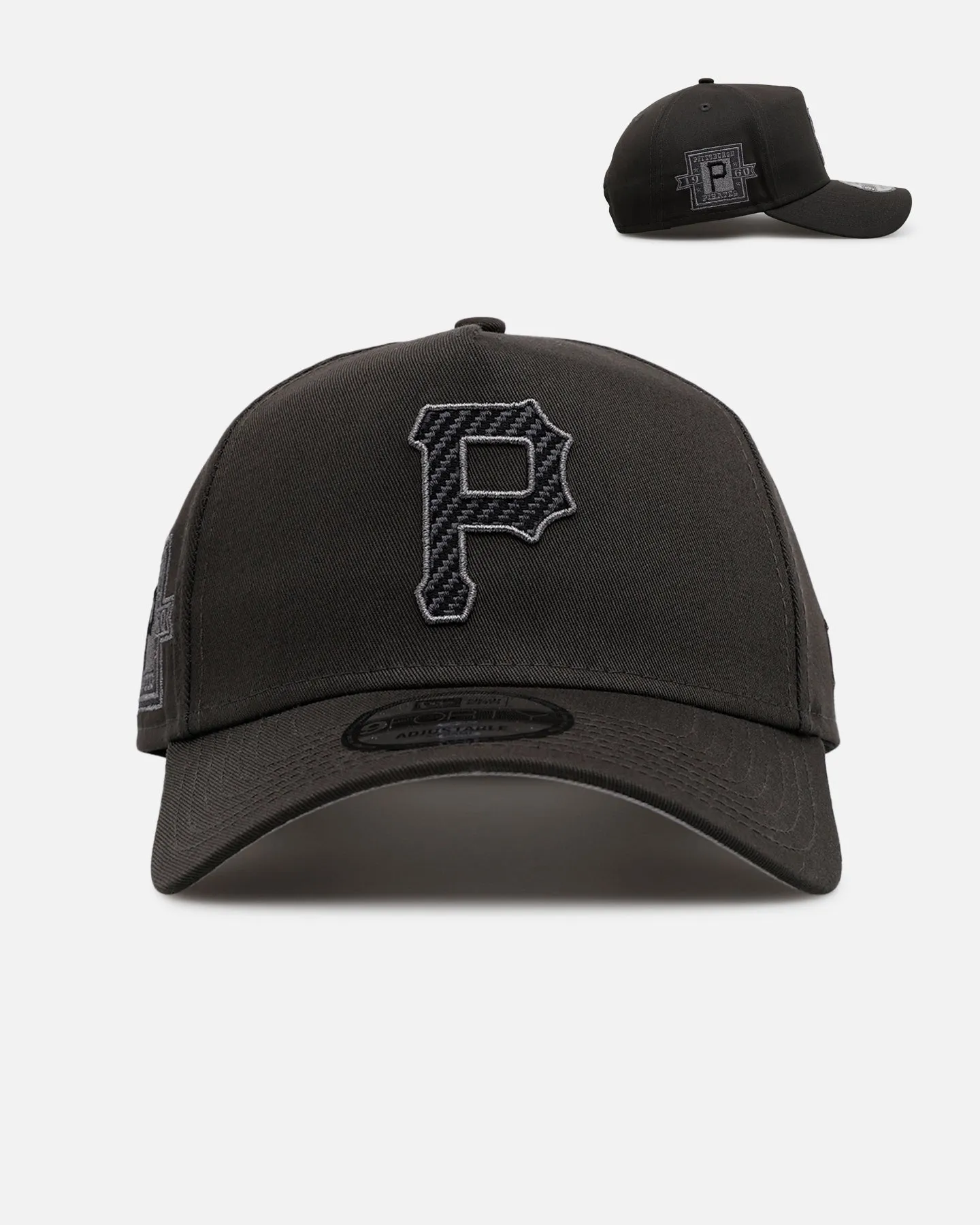 New Era Pittsburgh Pirates 'Carbon Weave' 9FORTY A-Frame Snapback Black sold by Culture Kings
