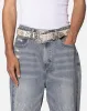 MNML Fleur Studded Rhinestone Belt Off White sold by Culture Kings