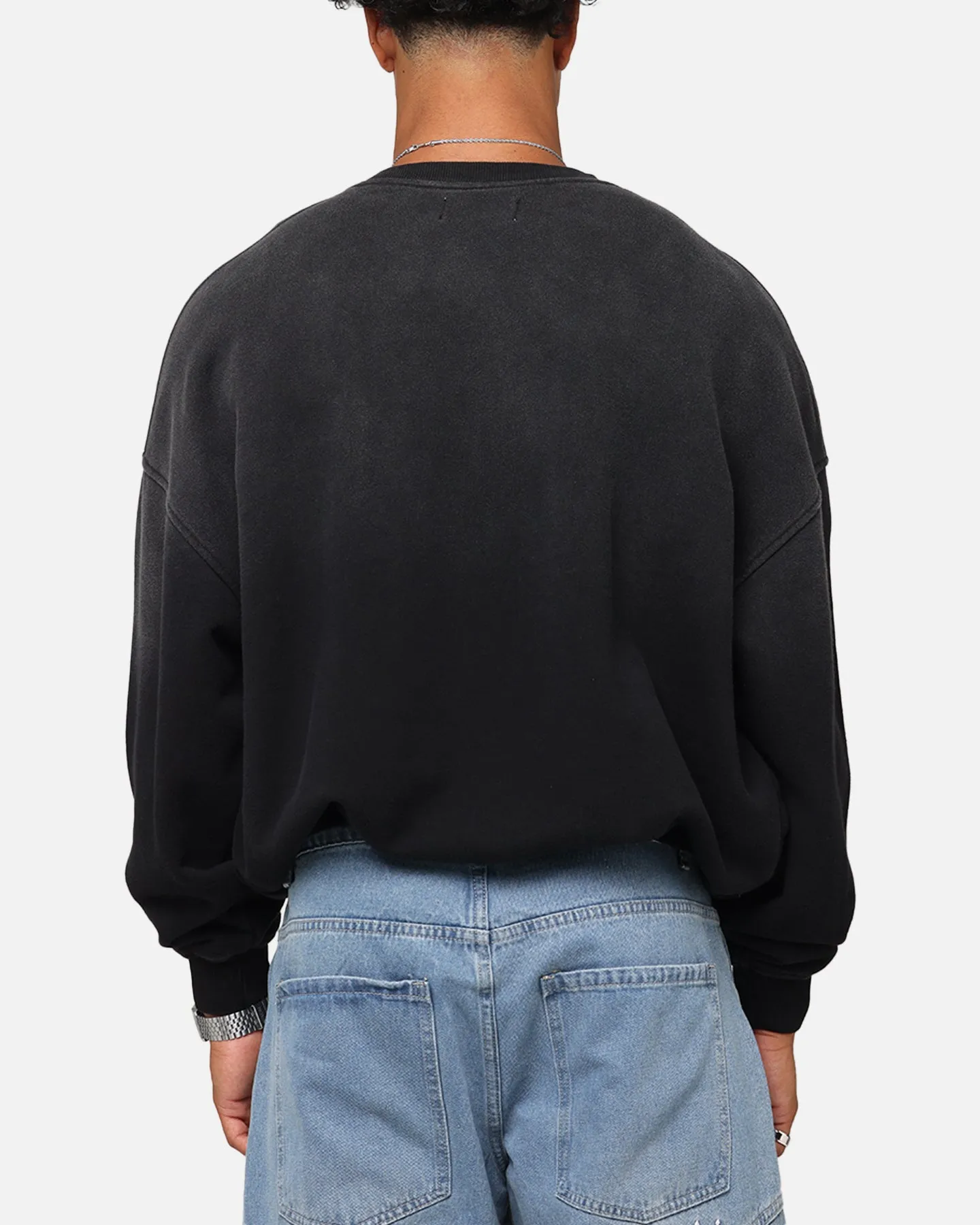 Saint Morta Spray Logo Crewneck Black sold by Culture Kings product image thumbnail 3