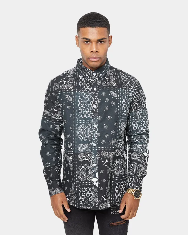 Carre Bandana Ultra Flannel Shirt Black/White sold by Culture Kings