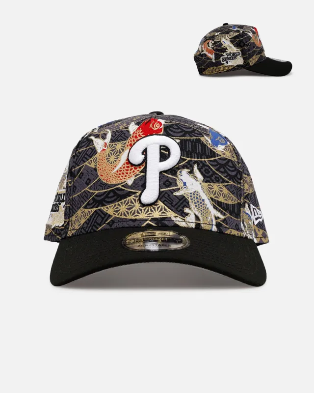 New Era Philadelphia Phillies 'Koi' 9FORTY A-Frame Snapback Black/Multi-Colored sold by Culture Kings