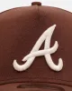 New Era Atlanta Braves 'Cozy 2.0' 9FORTY A-Frame Strapback Brown sold by Culture Kings