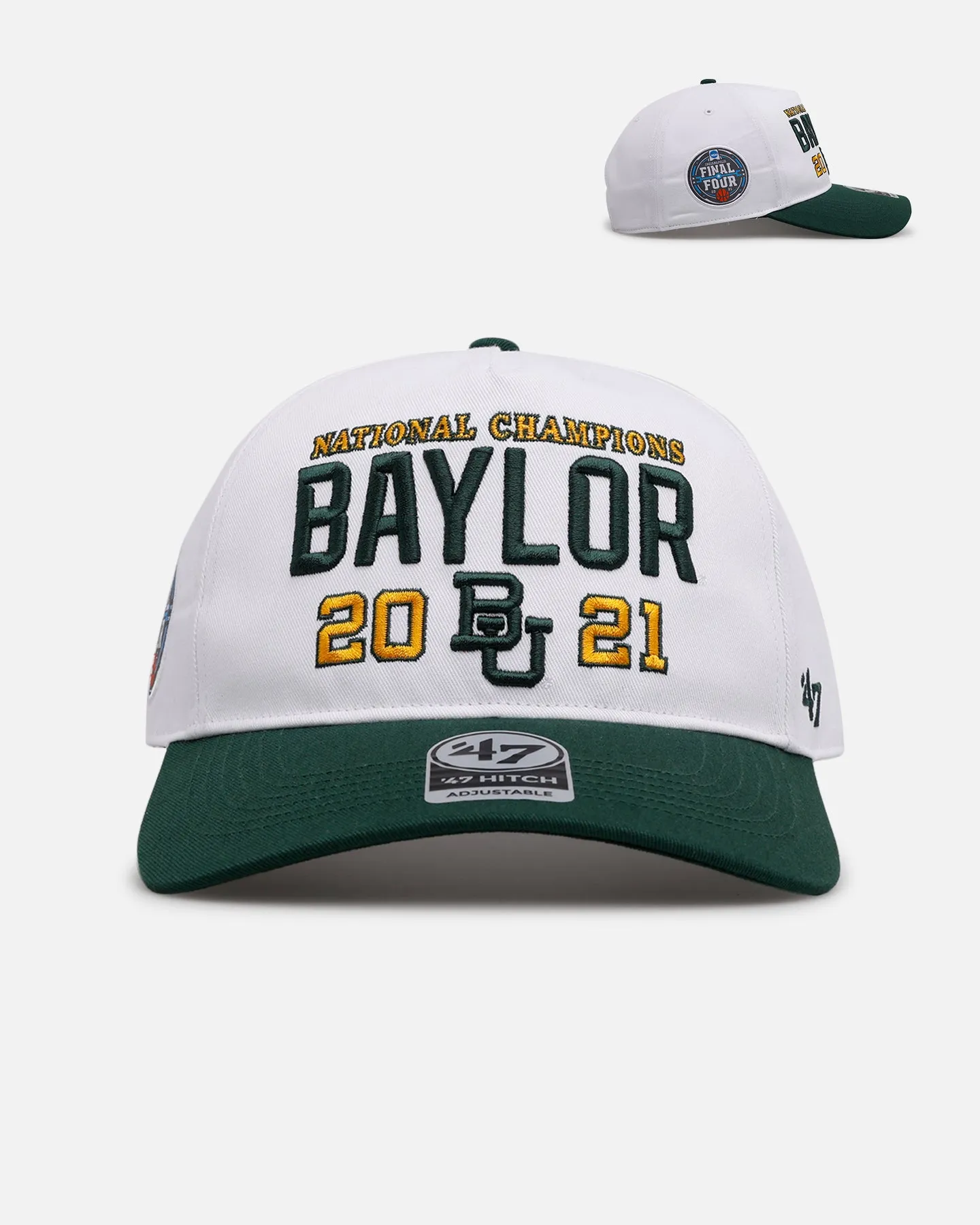 47 Brand Baylor 2021 'March Madness' Hitch Snapback White/Green sold by Culture Kings