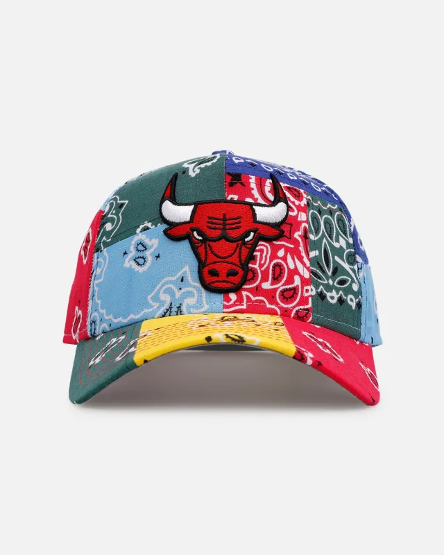New Era Chicago Bulls 'Paisley Patchwork' 9FORTY A-Frame Snapback Multi sold by Culture Kings