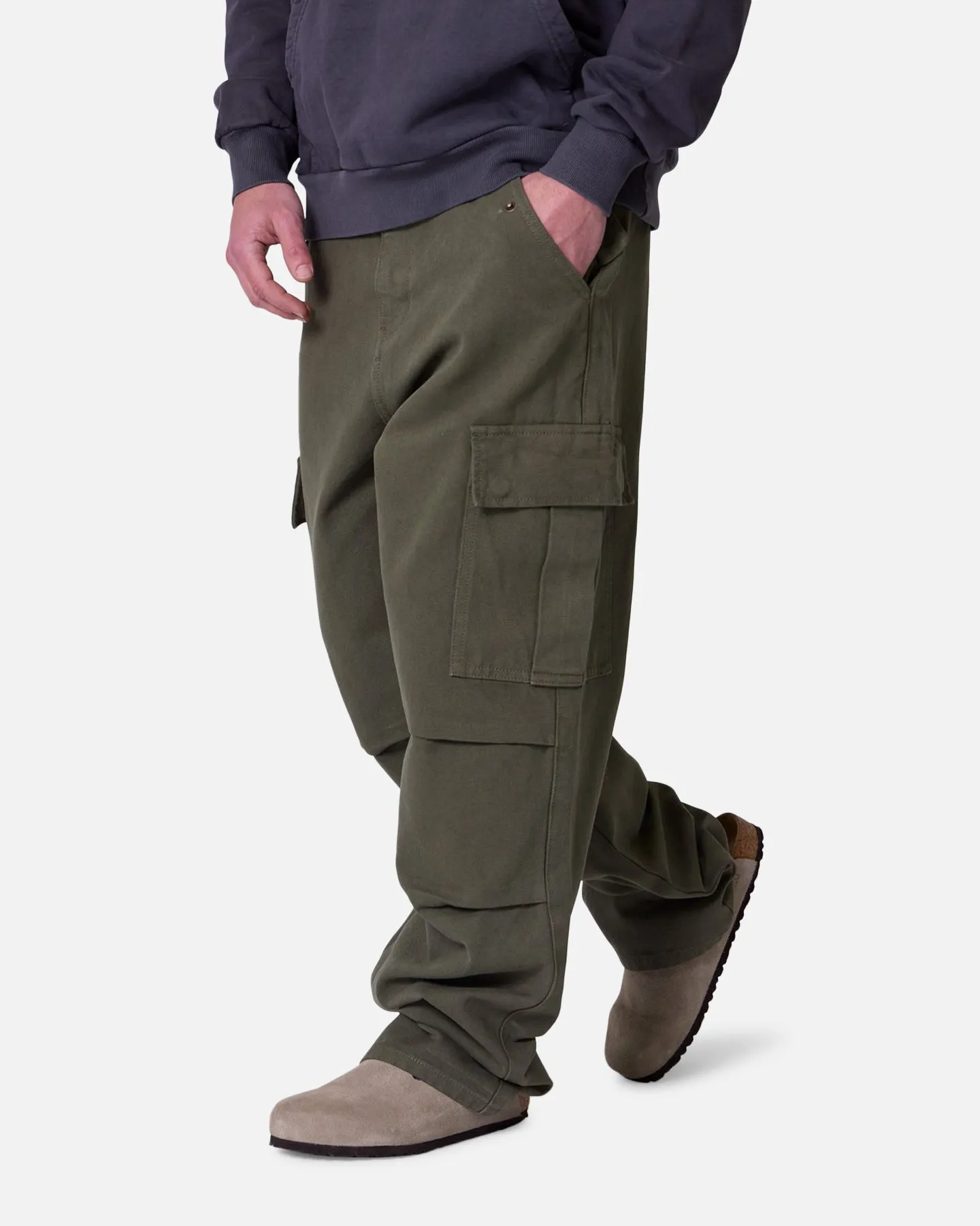 MNML Ultra Baggy Extended Knee Denim Pants Olive sold by Culture Kings product image thumbnail 5