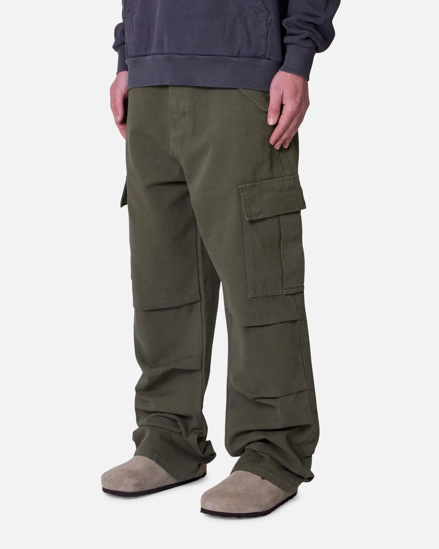 MNML Ultra Baggy Extended Knee Denim Pants Olive sold by Culture Kings product image thumbnail 2