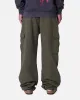 MNML Ultra Baggy Extended Knee Denim Pants Olive sold by Culture Kings