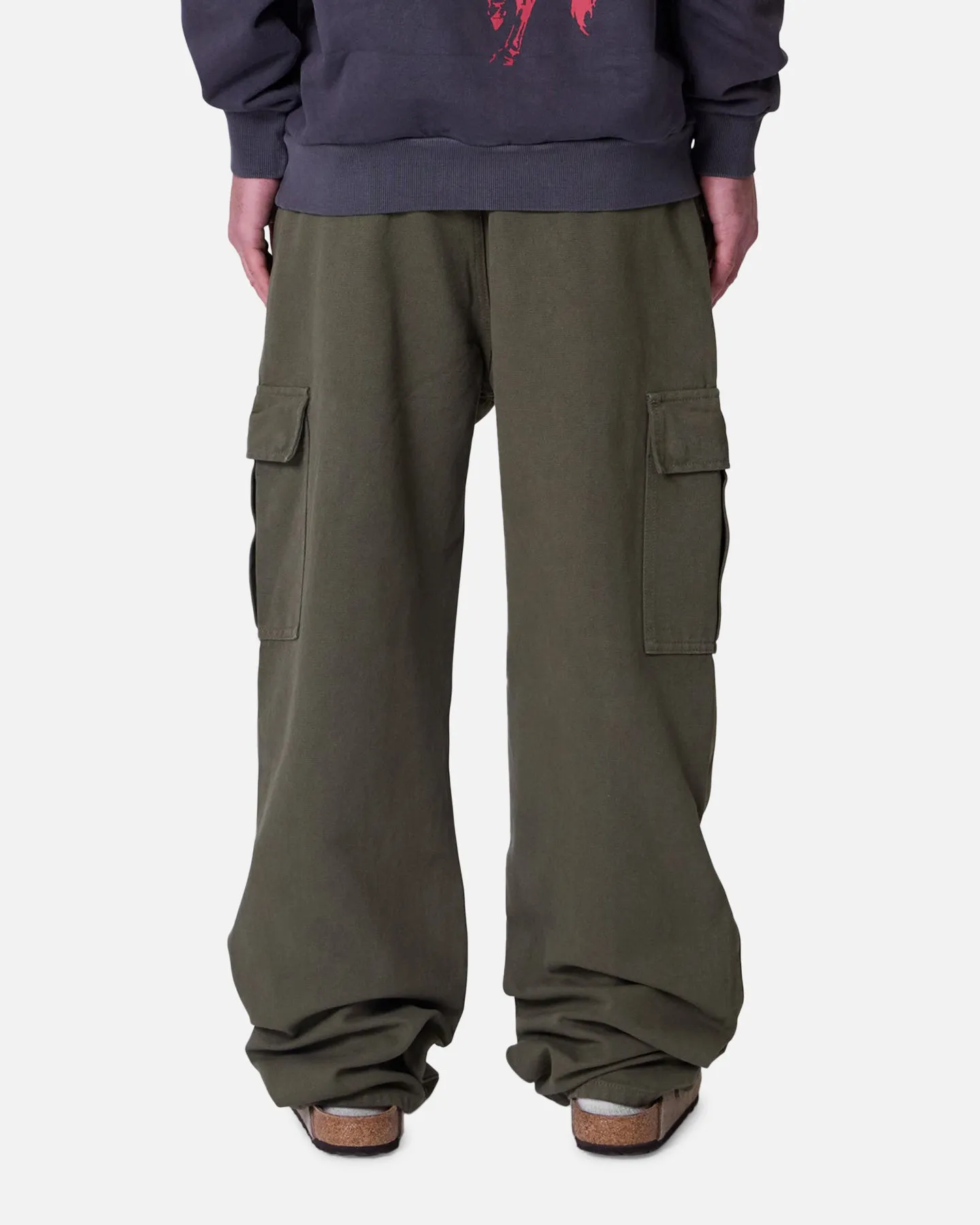 MNML Ultra Baggy Extended Knee Denim Pants Olive sold by Culture Kings product image thumbnail 4