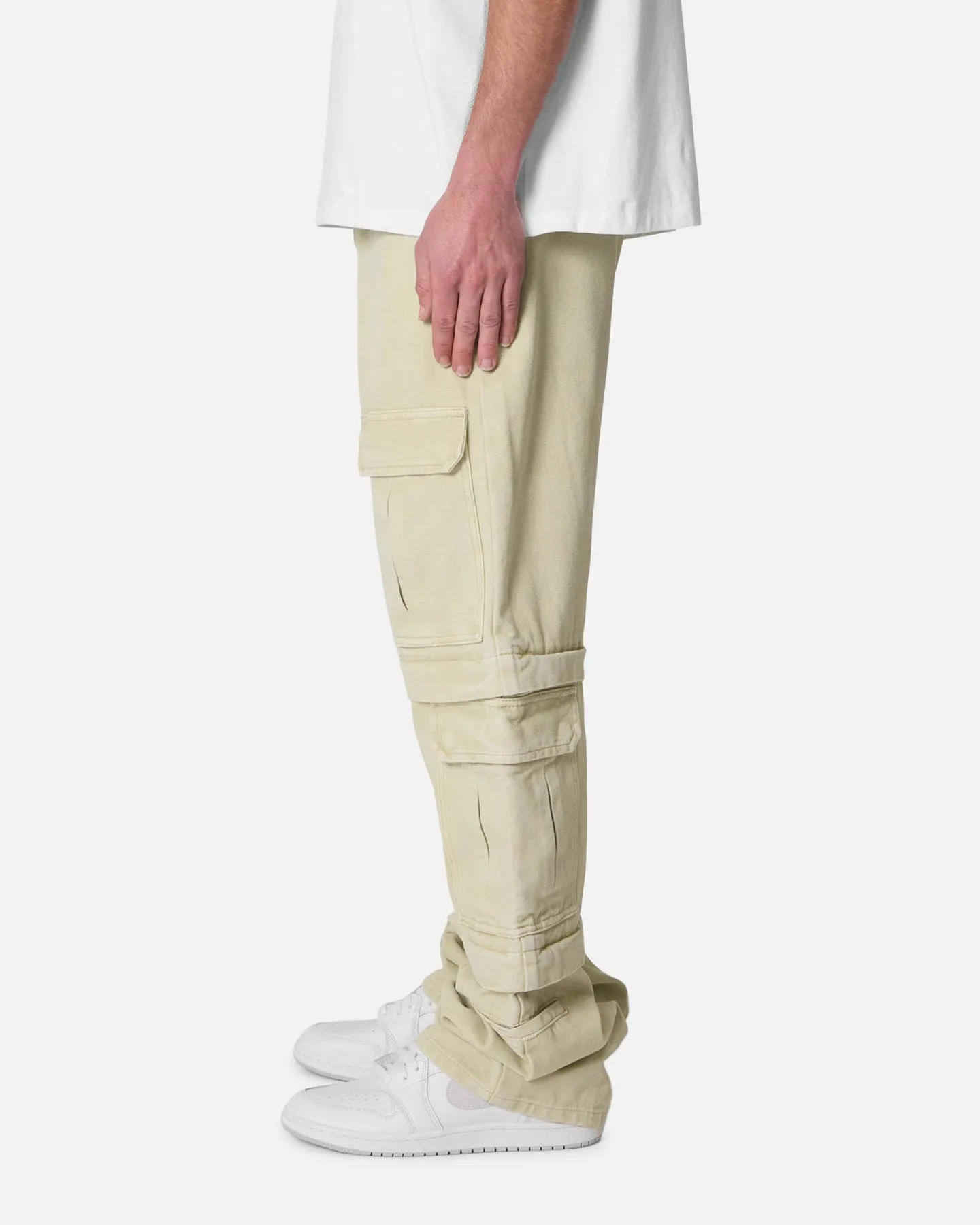 MNML Ultra Baggy Channel Cargo Denim Pants Tan sold by Culture Kings product image thumbnail 3