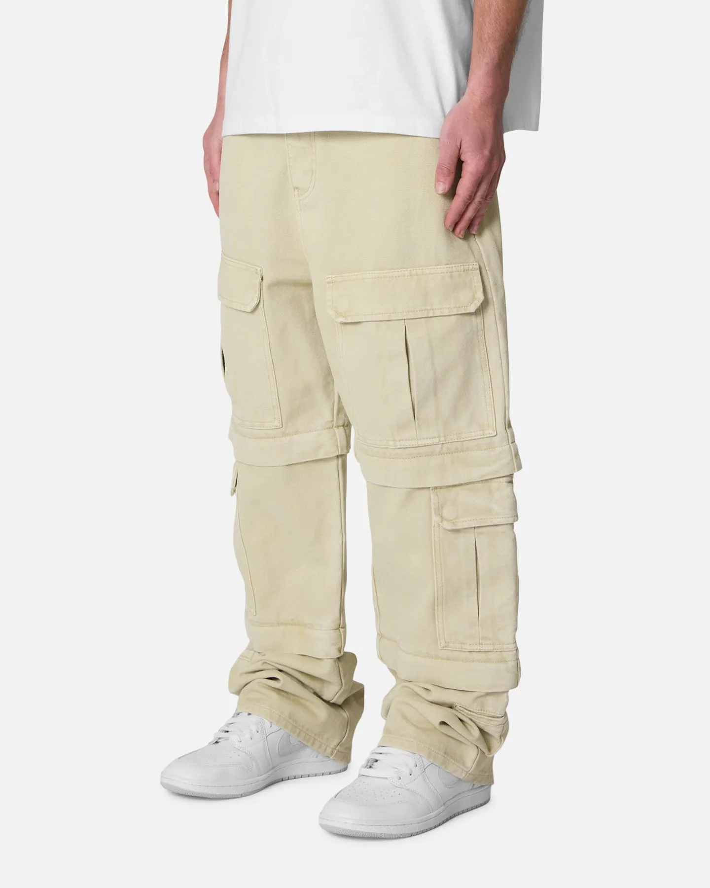 MNML Ultra Baggy Channel Cargo Denim Pants Tan sold by Culture Kings product image thumbnail 2