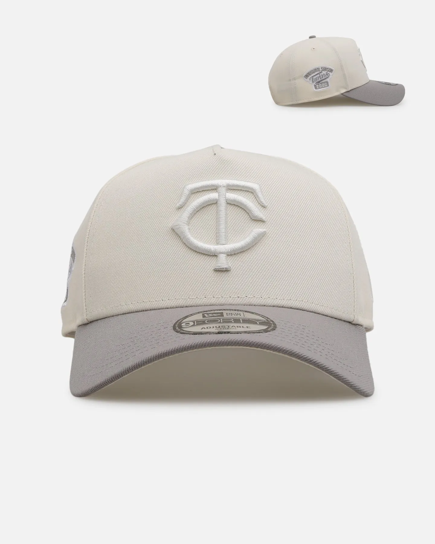 New Era Minnesota Twins 'Too Clean' 9FORTY A-Frame Snapback Chrome sold by Culture Kings