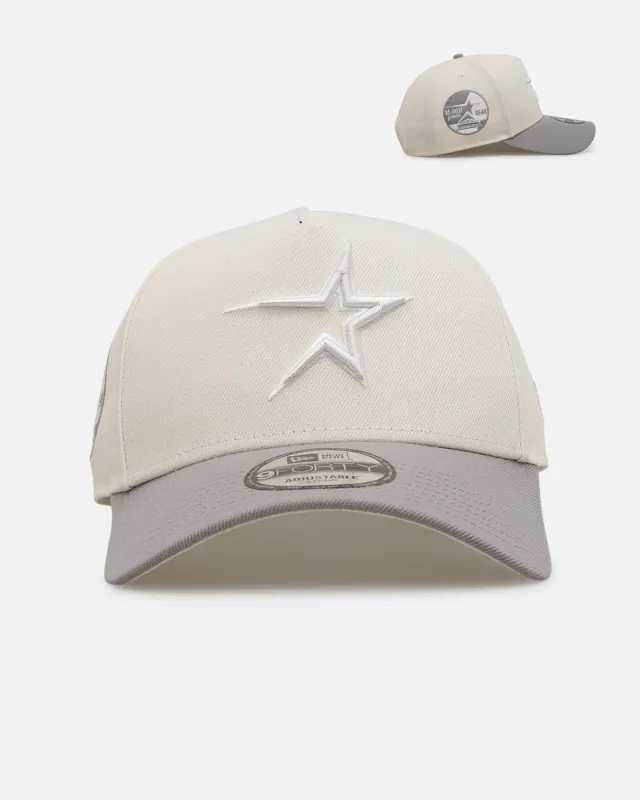 New Era Houston Astros 'Too Clean' 9FORTY A-Frame Snapback Chrome sold by Culture Kings