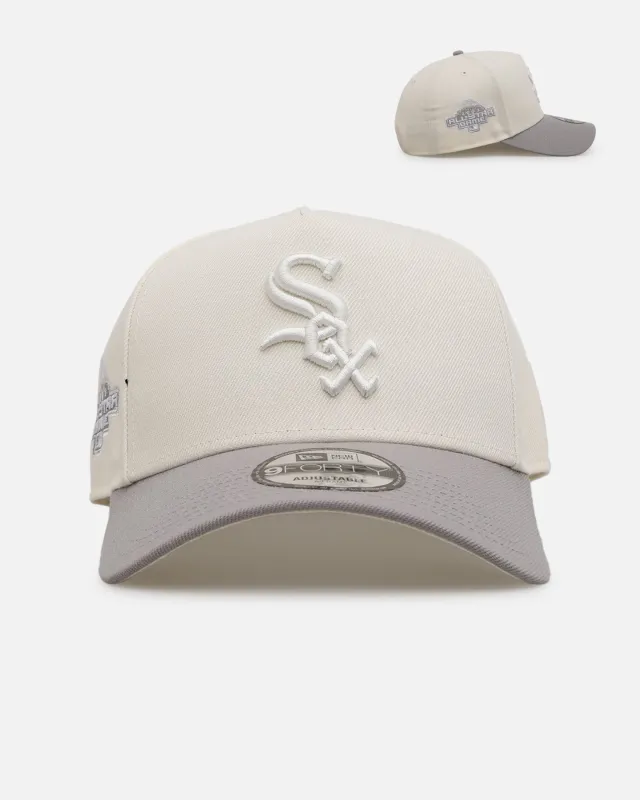 New Era Chicago White Sox 'Too Clean' 9FORTY A-Frame Snapback Chrome sold by Culture Kings