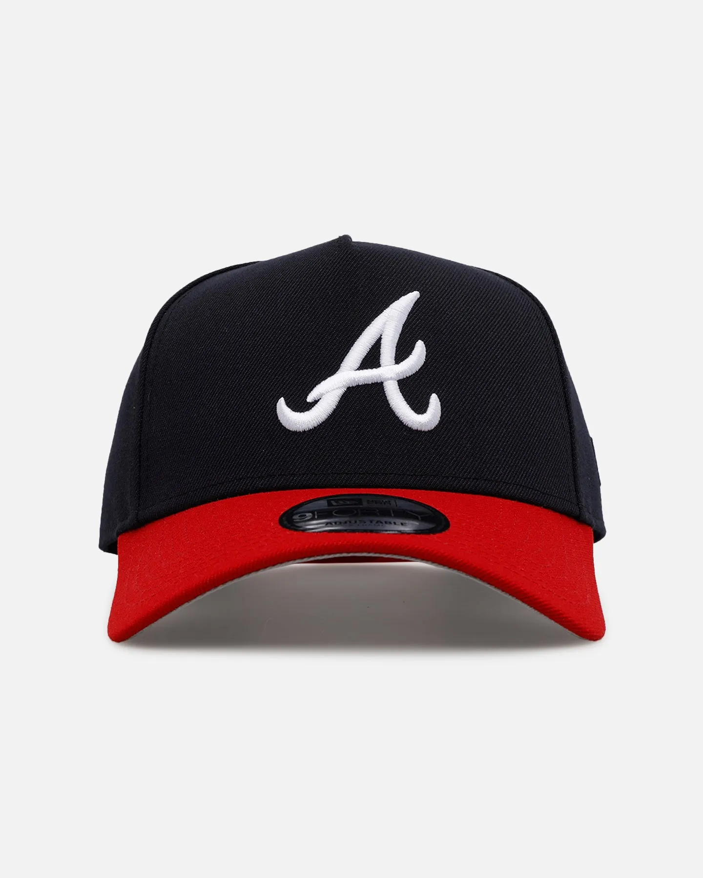 New Era Atlanta Braves 'Homage' 9FORTY A-Frame Snapback Navy/Red sold by Culture Kings