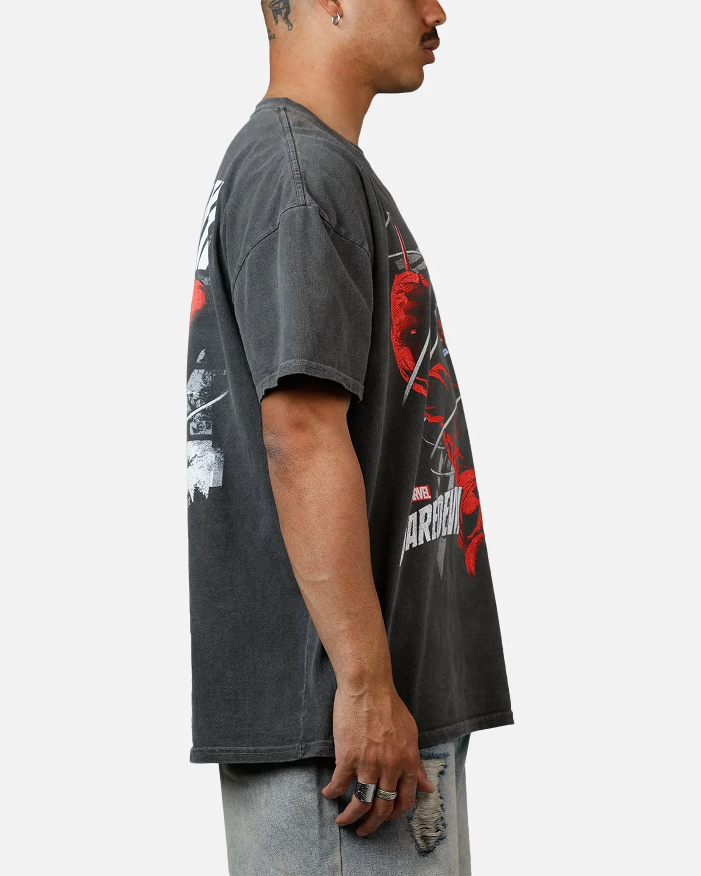 American Thrift Marvel Daredevil Poster Heavyweight T-Shirt Black Wash sold by Culture Kings product image thumbnail 4