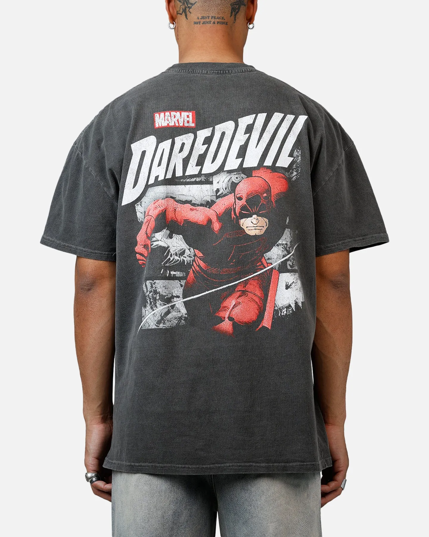 American Thrift Marvel Daredevil Poster Heavyweight T-Shirt Black Wash sold by Culture Kings product image thumbnail 2
