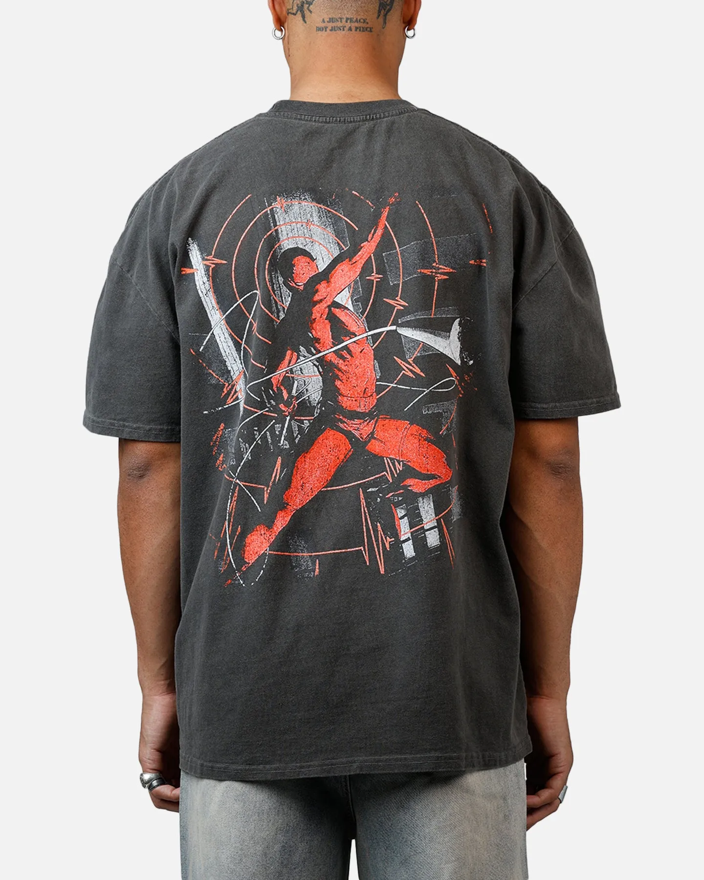 American Thrift Marvel Daredevil Face Heavyweight T-Shirt Black Wash sold by Culture Kings product image thumbnail 2