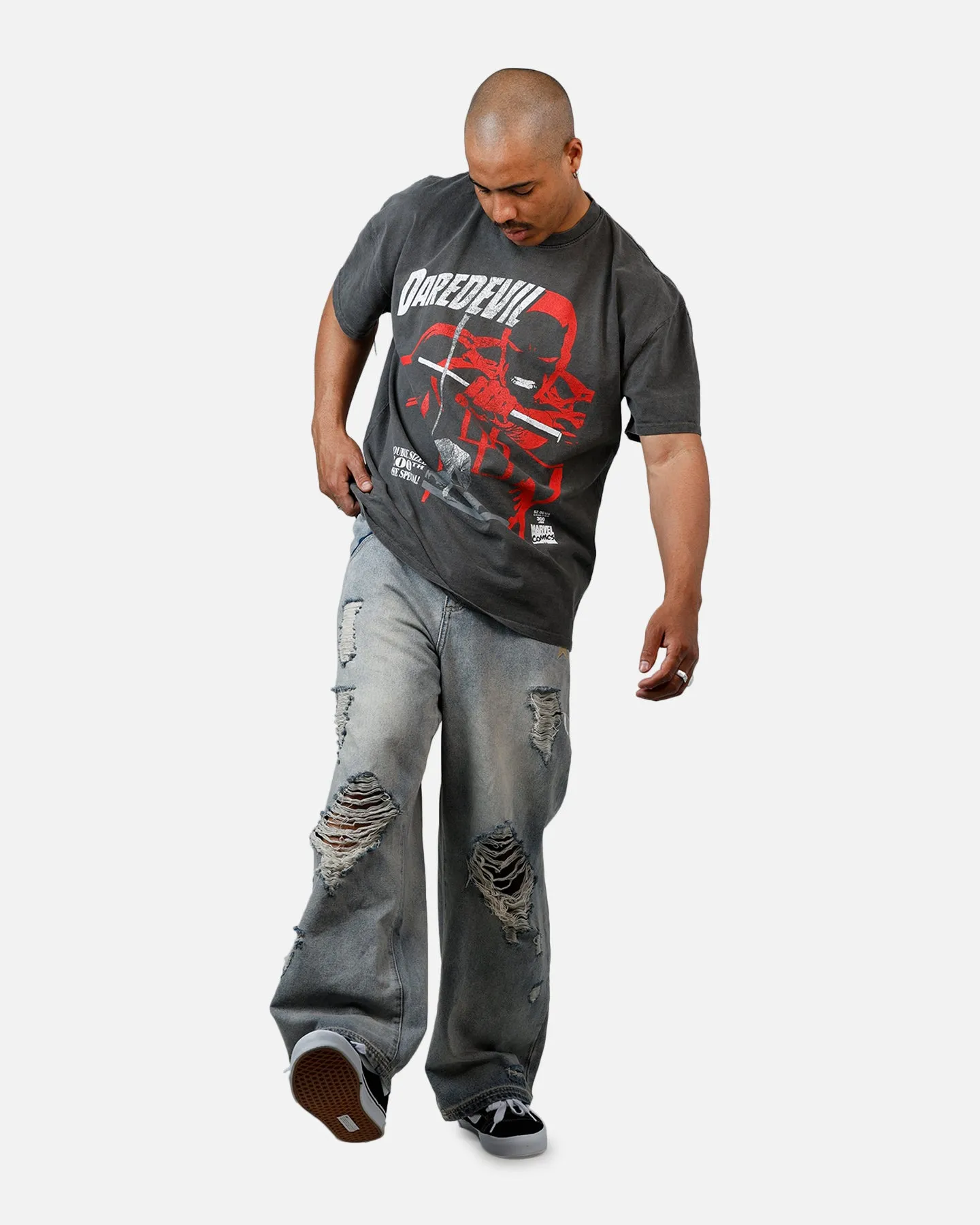American Thrift Marvel Daredevil Comic Heavyweight T-Shirt Black Wash sold by Culture Kings product image thumbnail 3