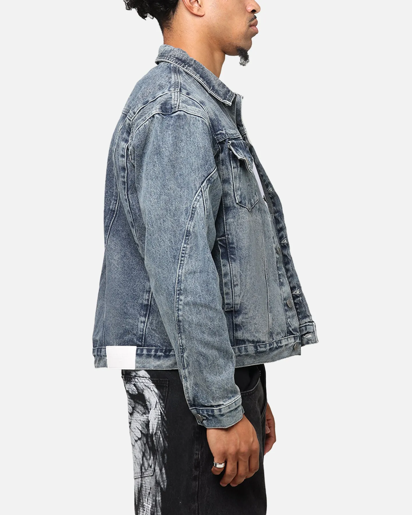 Saint Morta Armoury Denim Jacket Dirty Denim sold by Culture Kings product image thumbnail 5