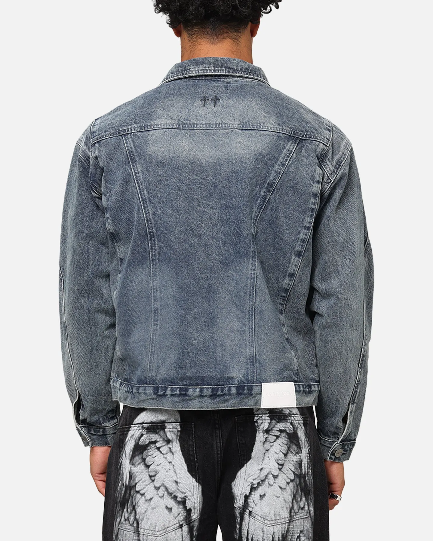Saint Morta Armoury Denim Jacket Dirty Denim sold by Culture Kings product image thumbnail 2