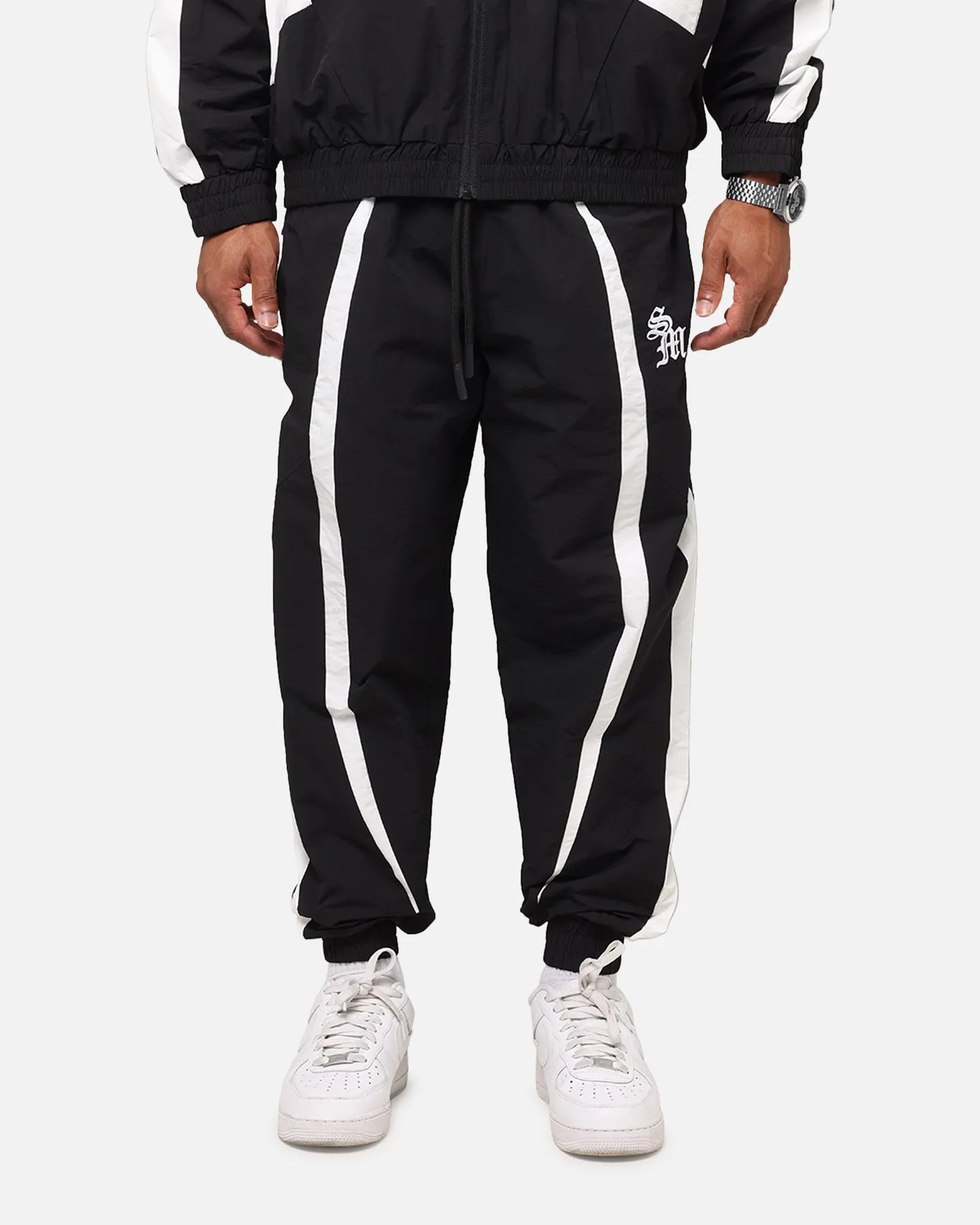 Saint Morta Oblivioin Nylon Track Joggers Black/White sold by Culture Kings