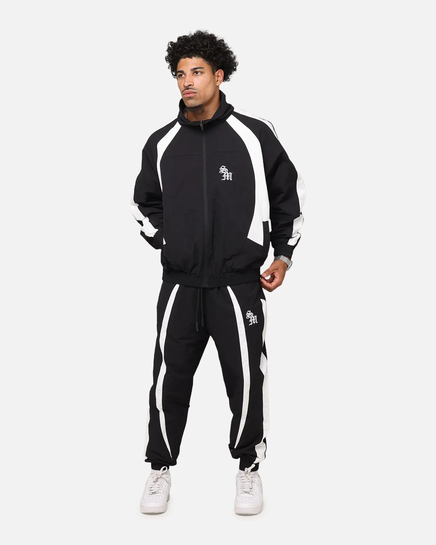 Saint Morta Oblivioin Nylon Track Joggers Black/White sold by Culture Kings product image thumbnail 2
