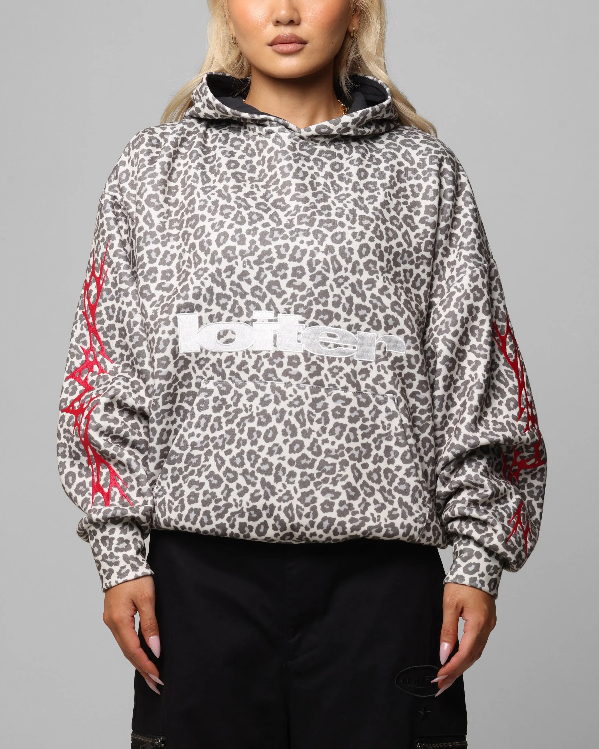 Loiter Soho Hoodie Snow Leopard sold by Culture Kings