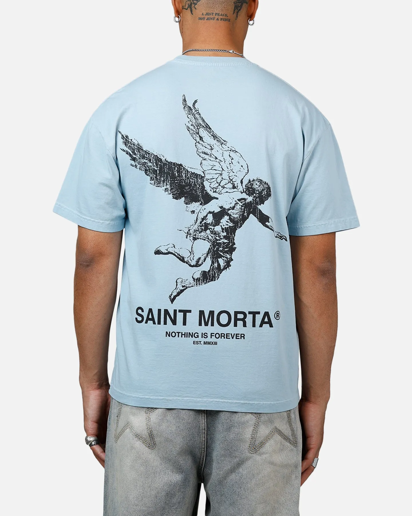 Saint Morta Nothing Is Forever Drop T-Shirt Slate Blue sold by Culture Kings