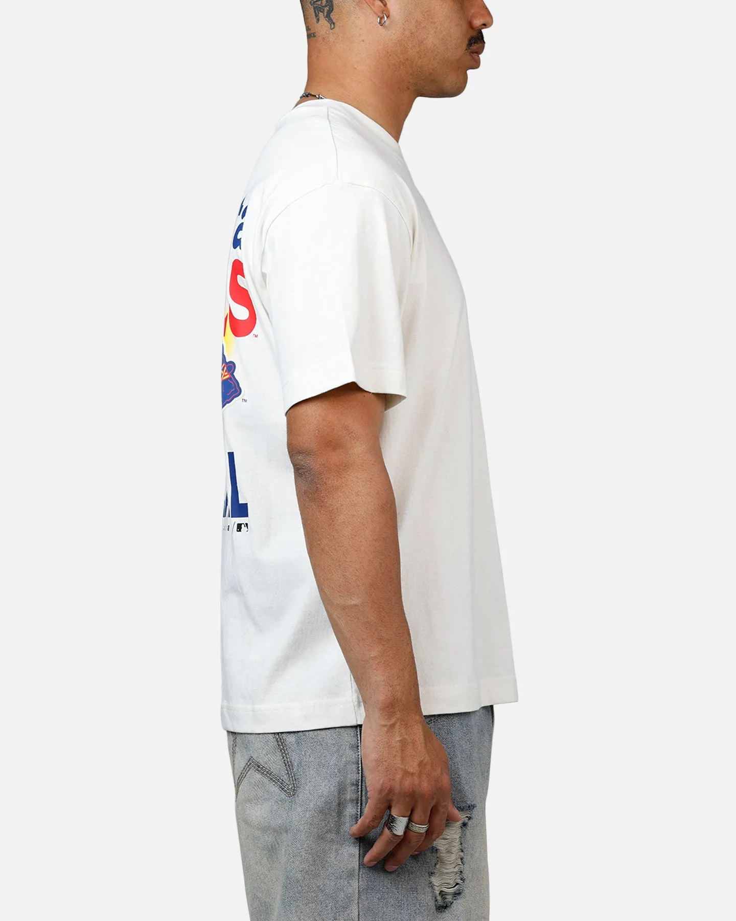 47 Brand Atlanta Braves All Fire T-Shirt White sold by Culture Kings product image thumbnail 4