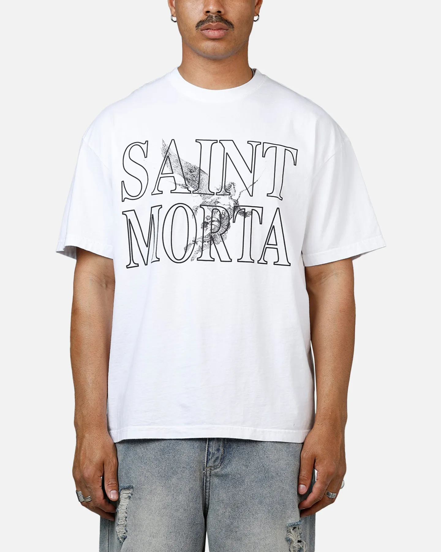 Saint Morta Angelic Drop Shoulder T-Shirt White sold by Culture Kings