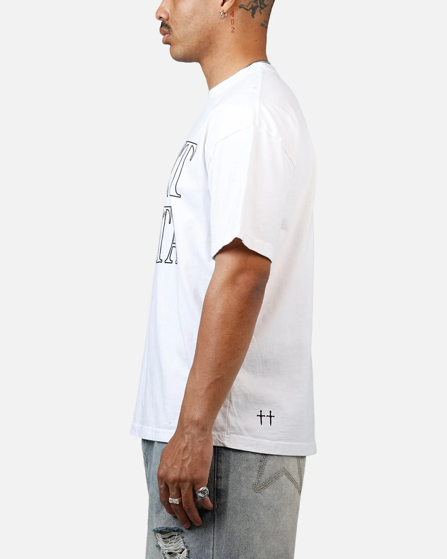 Saint Morta Angelic Drop Shoulder T-Shirt White sold by Culture Kings product image thumbnail 5