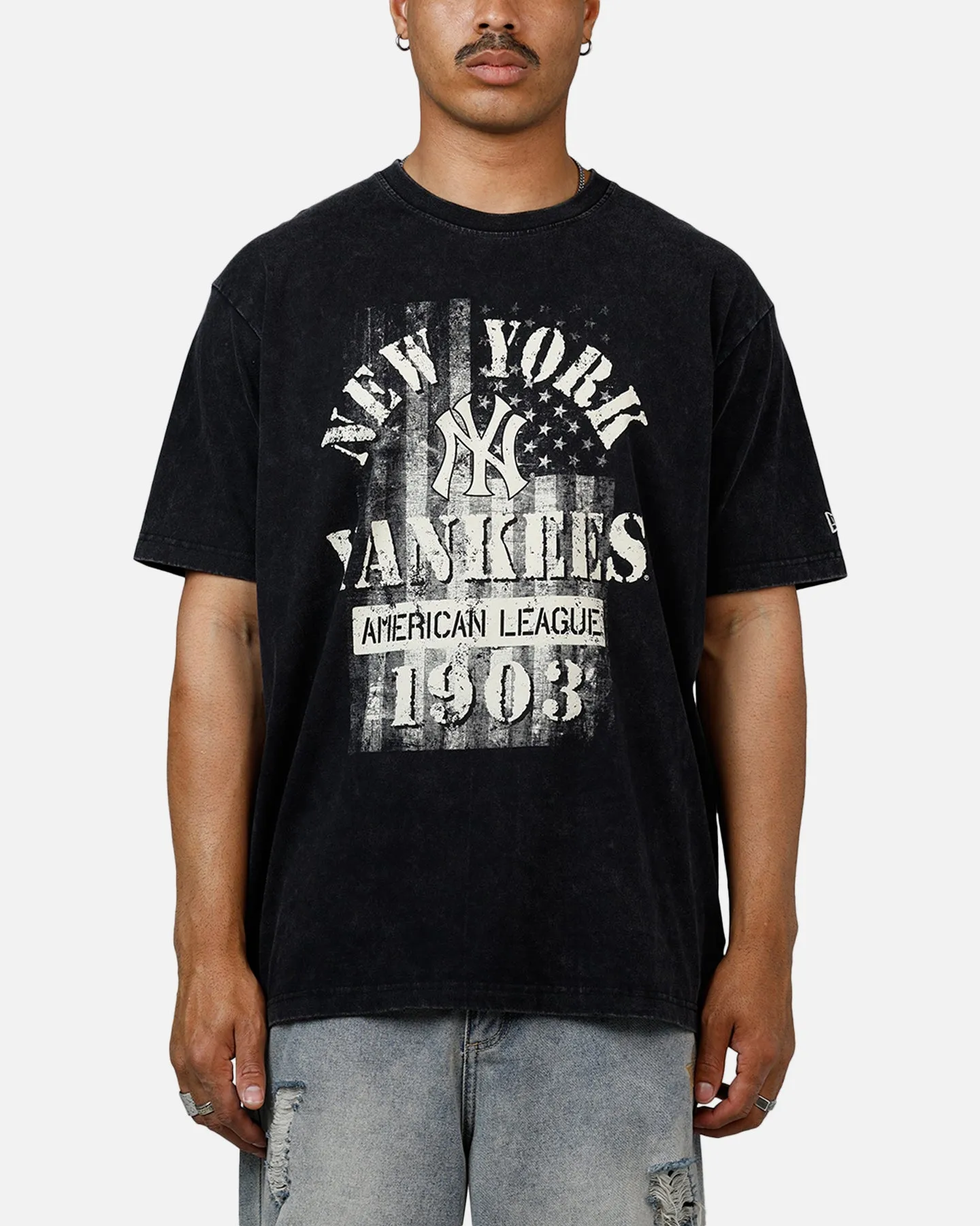 New Era New York Yankees Armed Forces T-Shirt Washed Black sold by Culture Kings