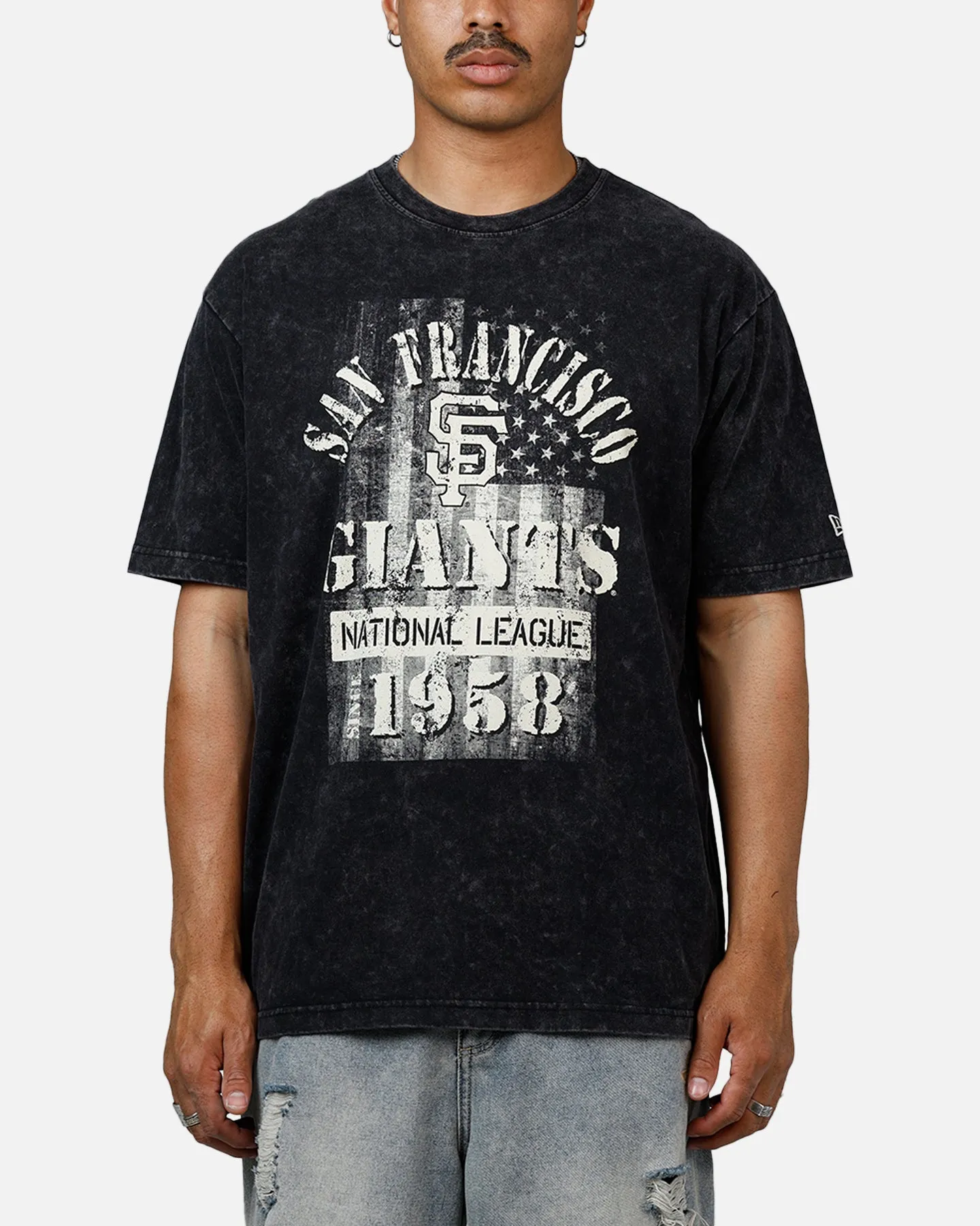 New Era San Francisco Giants Armed Forces T-Shirt Washed Black sold by Culture Kings