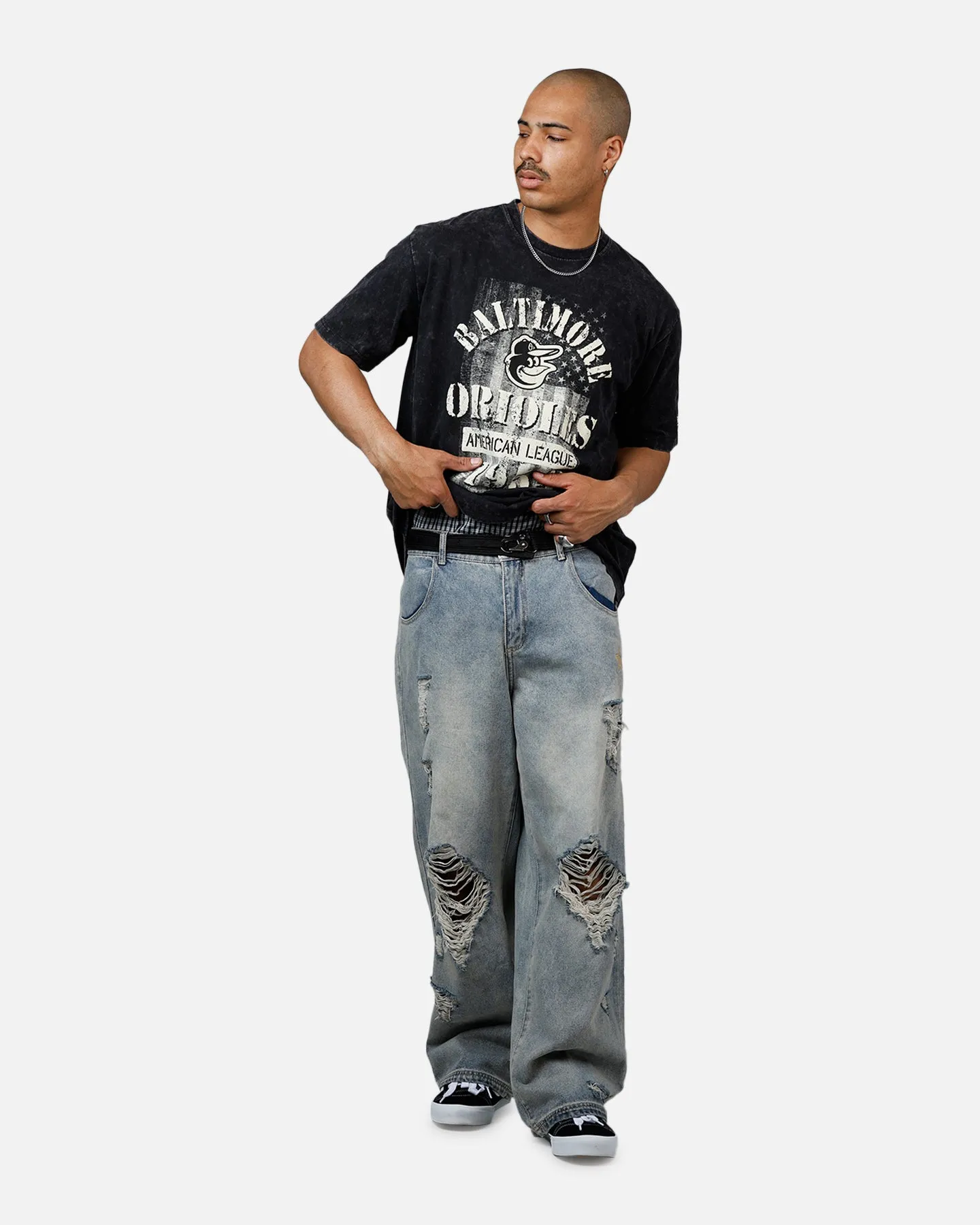 New Era Baltimore Orioles Armed Forces T-Shirt Washed Black sold by Culture Kings product image thumbnail 3