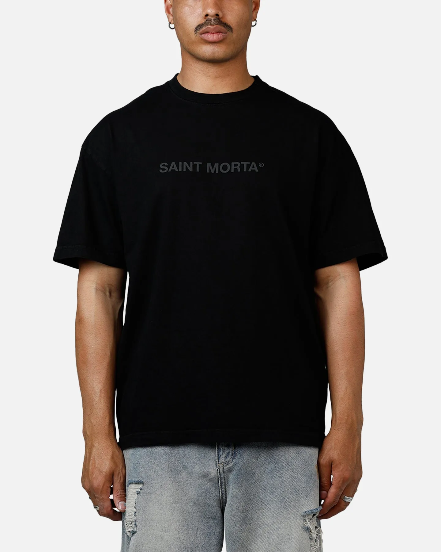 Saint Morta Memoriam Drop Shoulder T-Shirt Black sold by Culture Kings product image thumbnail 2