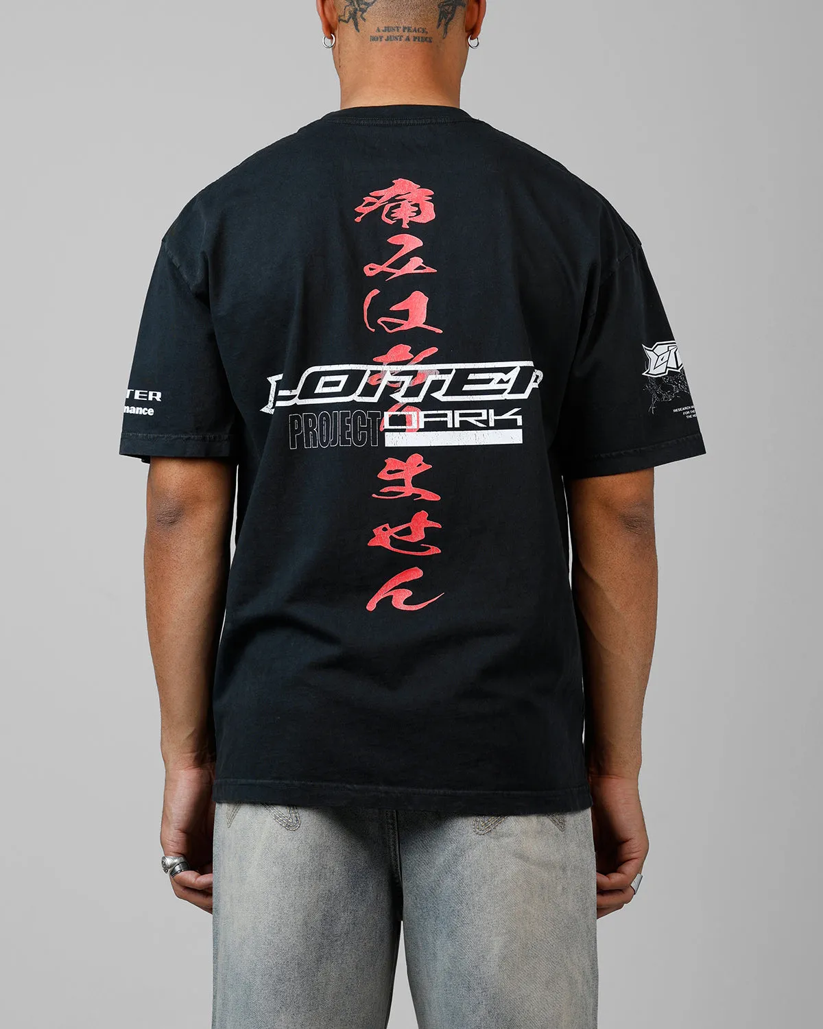 Loiter Cybernetics Heavyweight T-Shirt Black Acidwash sold by Culture Kings product image thumbnail 2