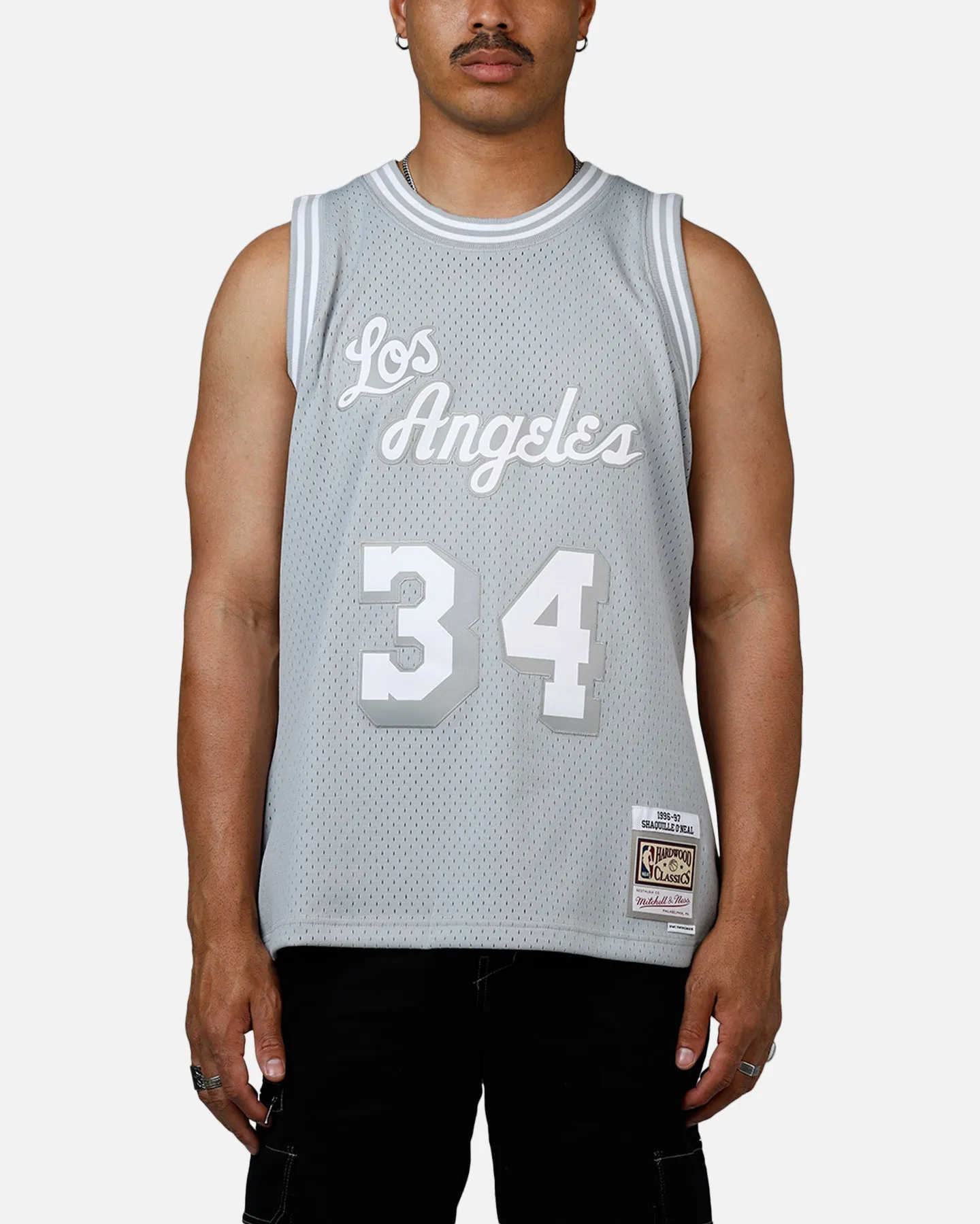 Mitchell & Ness Los Angeles Lakers Shaquille O'Neal 1996-1997 Swingman Jersey Grey sold by Culture Kings