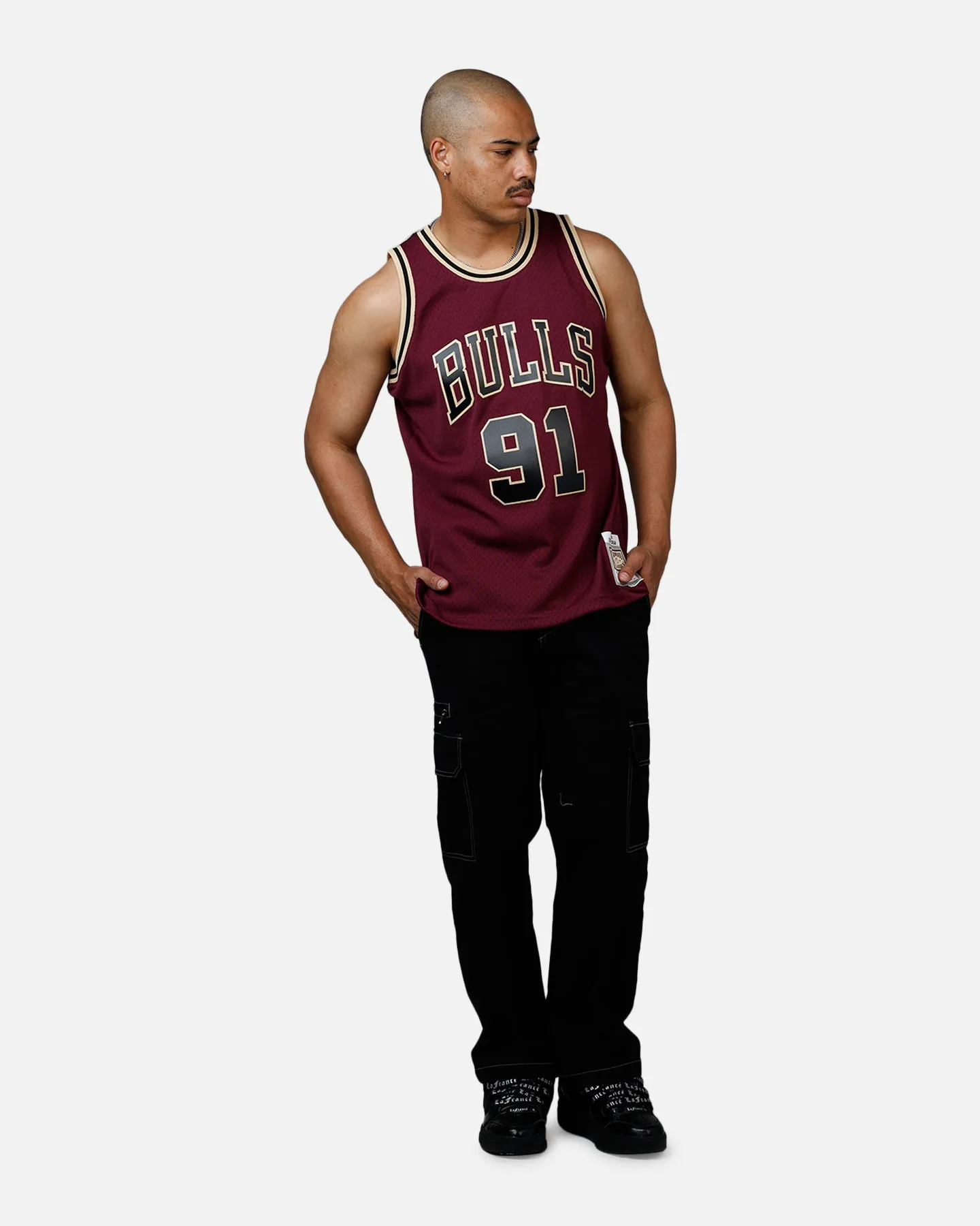 Mitchell & Ness Chicago Bulls Dennis Rodman 1997 Swingman Jersey Burgundy sold by Culture Kings product image thumbnail 3