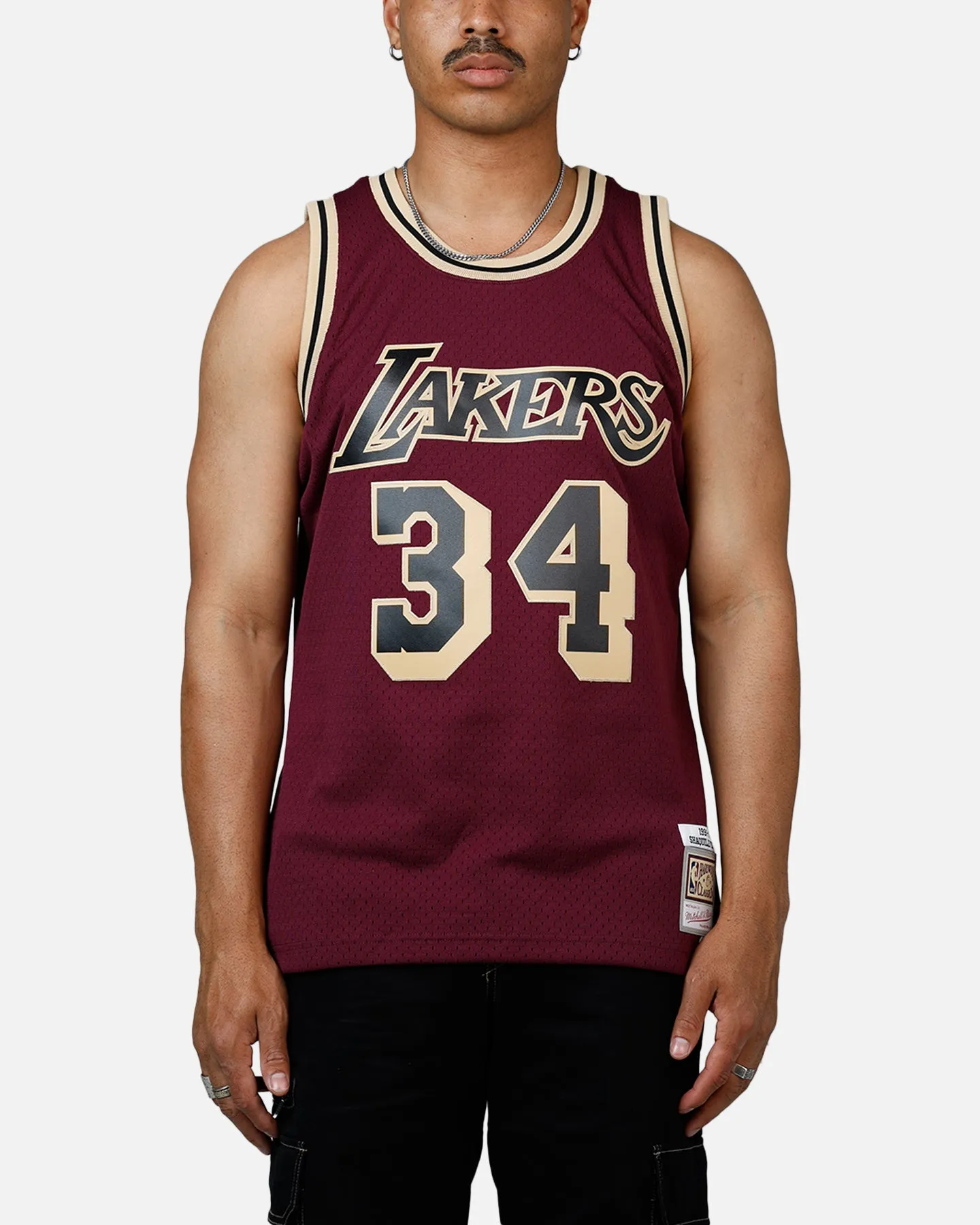 Mitchell & Ness Los Angeles Lakers Shaquille O'Neal 1996 Swingman Jersey Burgundy sold by Culture Kings