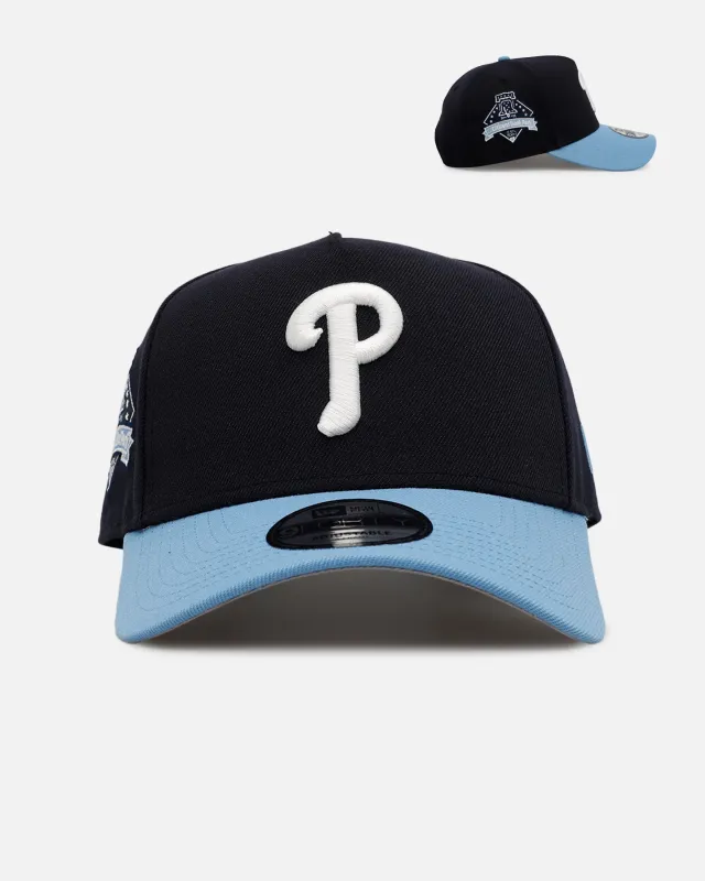 New Era Philadelphia Phillies 'Ocean' 9FORTY A-Frame Snapback Navy/Sky Blue sold by Culture Kings