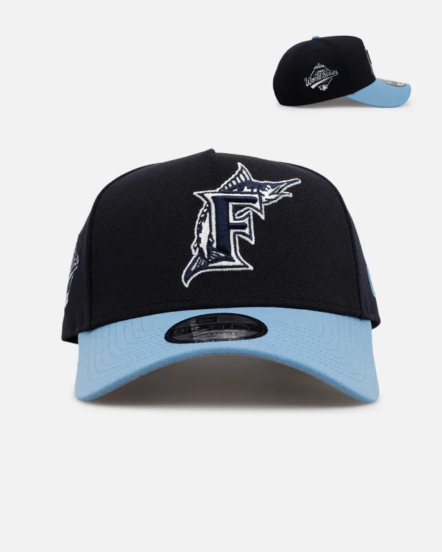 New Era Florida Marlins 'Ocean' 9FORTY A-Frame Snapback Navy/Sky Blue sold by Culture Kings