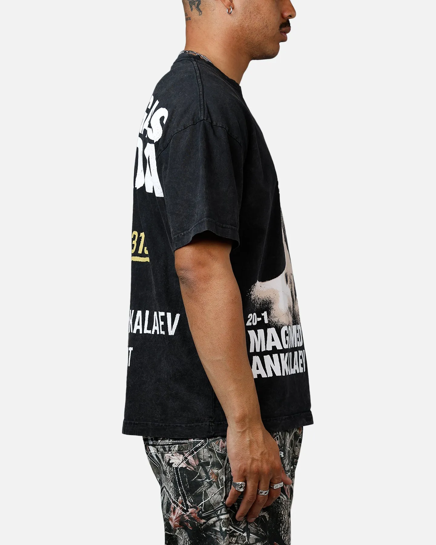 UFC By Culture Kings Magomed Ankalaev 313 T-Shirt Black Acidwash sold by Culture Kings product image thumbnail 4