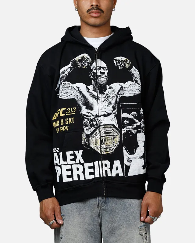 UFC By Culture Kings Alex Pereira 313 Zip-Up Hoodie Black sold by Culture Kings