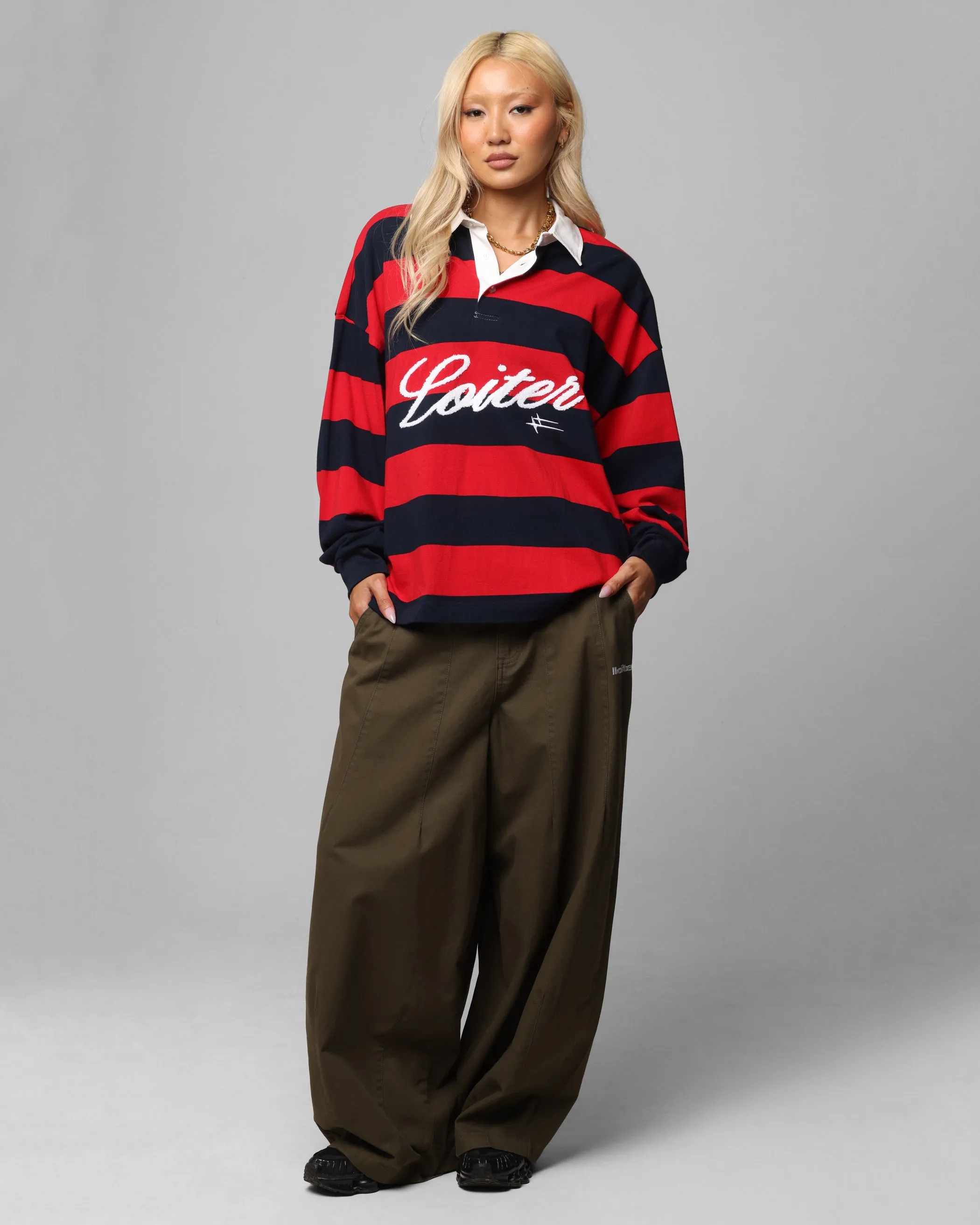 Loiter Sunday Rugby Jersey Red/Navy sold by Culture Kings product image thumbnail 3