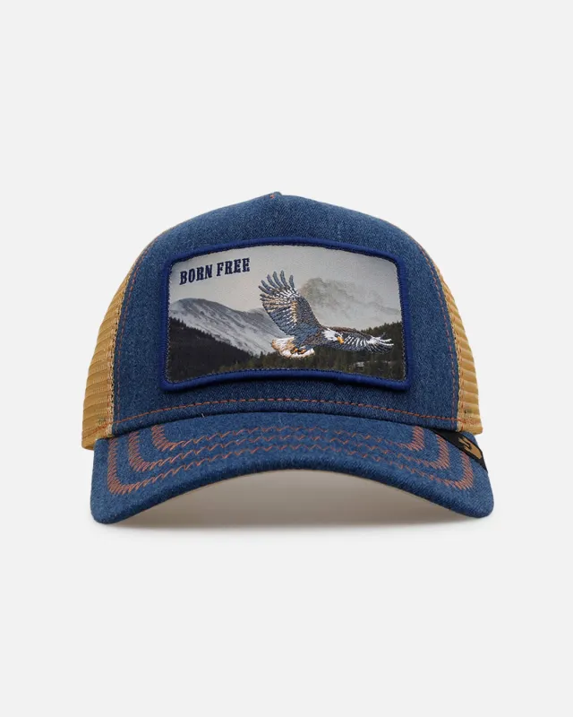 Goorin Bros Born Free Trucker Snapback Navy sold by Culture Kings